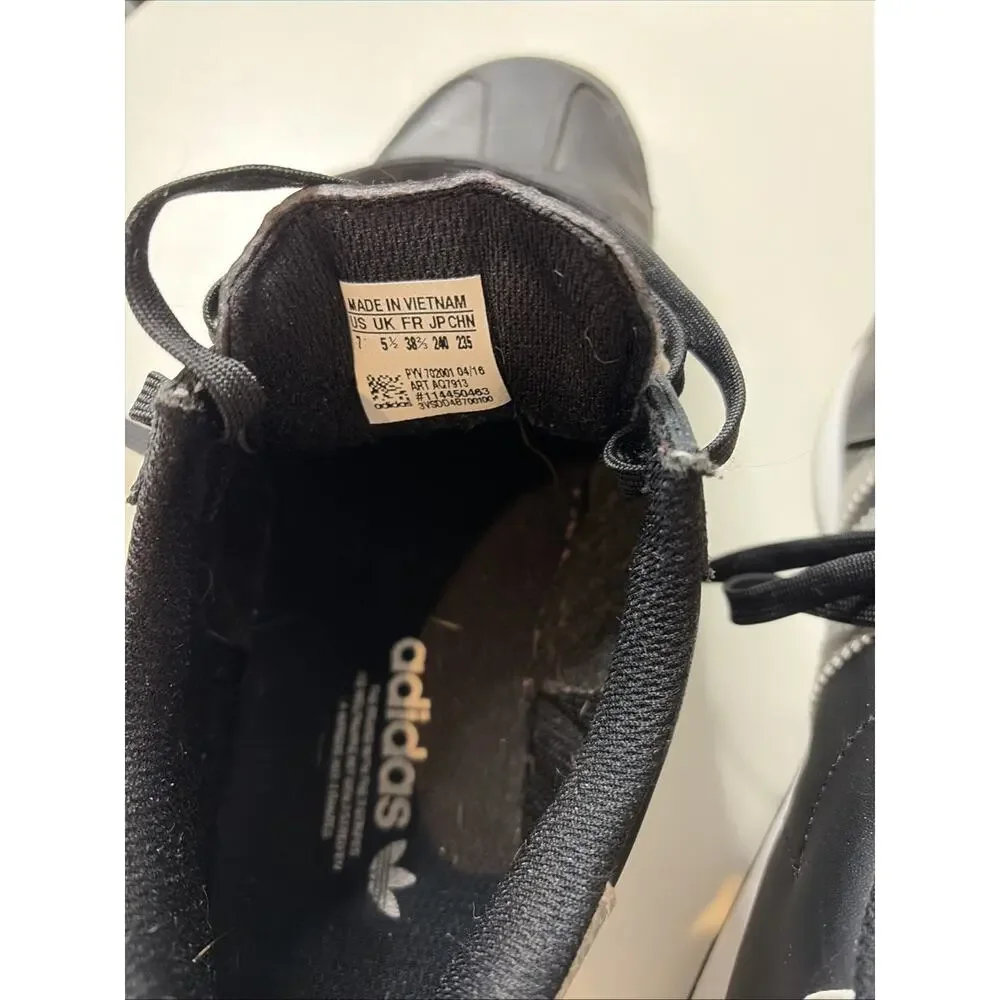 Adidas Originals Samoa J Women's Casual Sneakers Black -Triple Silver, Size 7